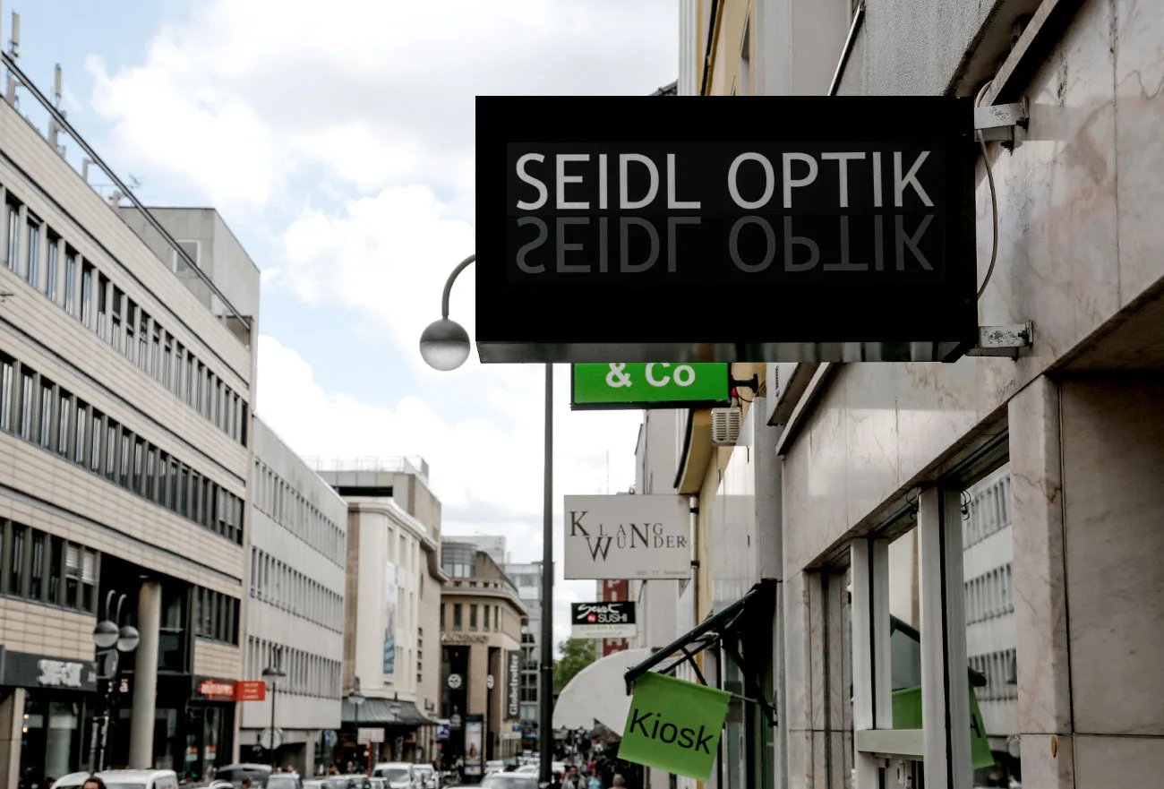 Die Ladenfront von Seidl Optik